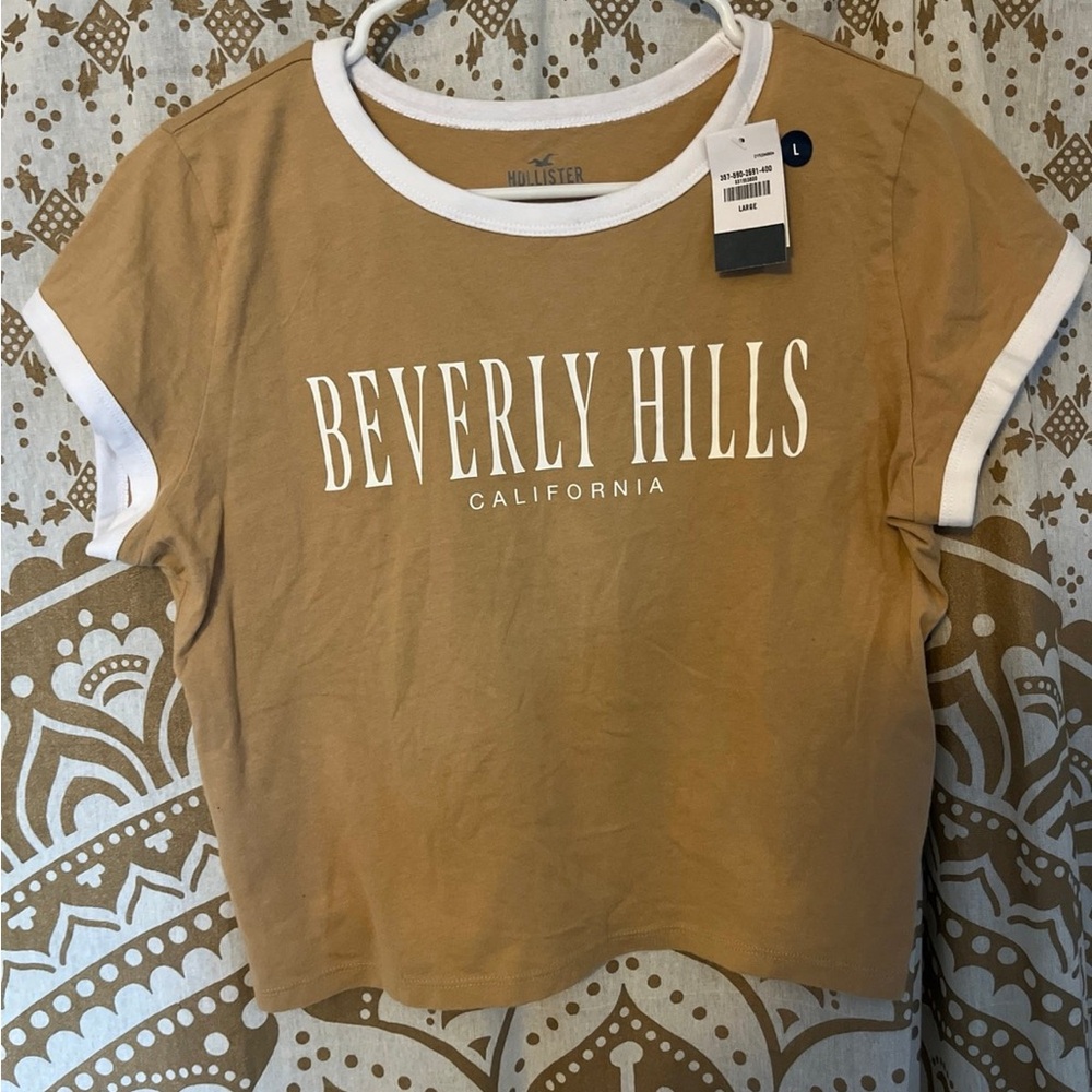 Hollister Women's Brown Beverly Hills Tee